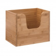 Storage bin open front, STACK LARGE BAMBOO BASKET, 31,5 x 21,5 x H 26,5 cm, Nature