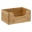 Storage bin open front, STACK SMALL BAMBOO BASKET, 31,5 x 21,5 x H 15 cm, Nature