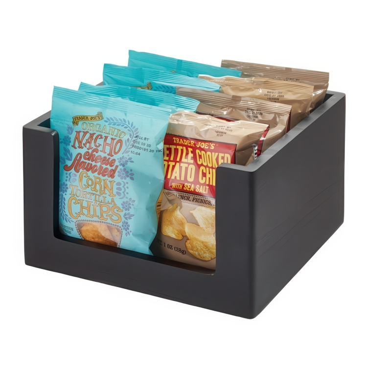 Storage bin, THE HOME EDIT OPEN FRONT SMALL ECO WOOD BIN, 25,4 x 25,4 x H15,2 cm in the group Storage / Storage boxes at SmartaSaker.se (41835)