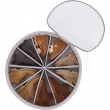 Under bed storage, Steel Frame, SHOE WHEEL, Ø 74 H 15,5 cm, , Grey Under bed storage, Steel Frame, SHOE WHEEL, Ø 74 H 15,5 cm, , Grey