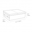 Box under-bed storage, Hard, BIGSO UNDER BED, 46 x 55 x H 16 cm