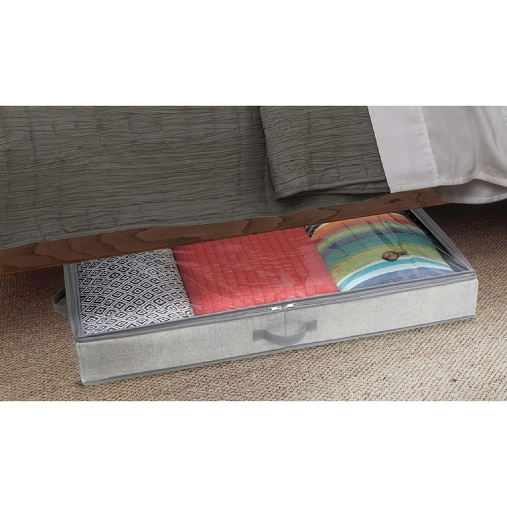 Box under-bed storage, ALDO, 91 x 53 x H 13 cm, Grey in the group Storage / Bedroom storage / Under bed storage at SmartaSaker.se (41841)