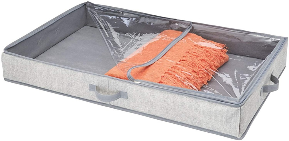 Box under-bed storage, ALDO, 91 x 53 x H 13 cm, Grey in the group Storage / Bedroom storage / Under bed storage at SmartaSaker.se (41841)