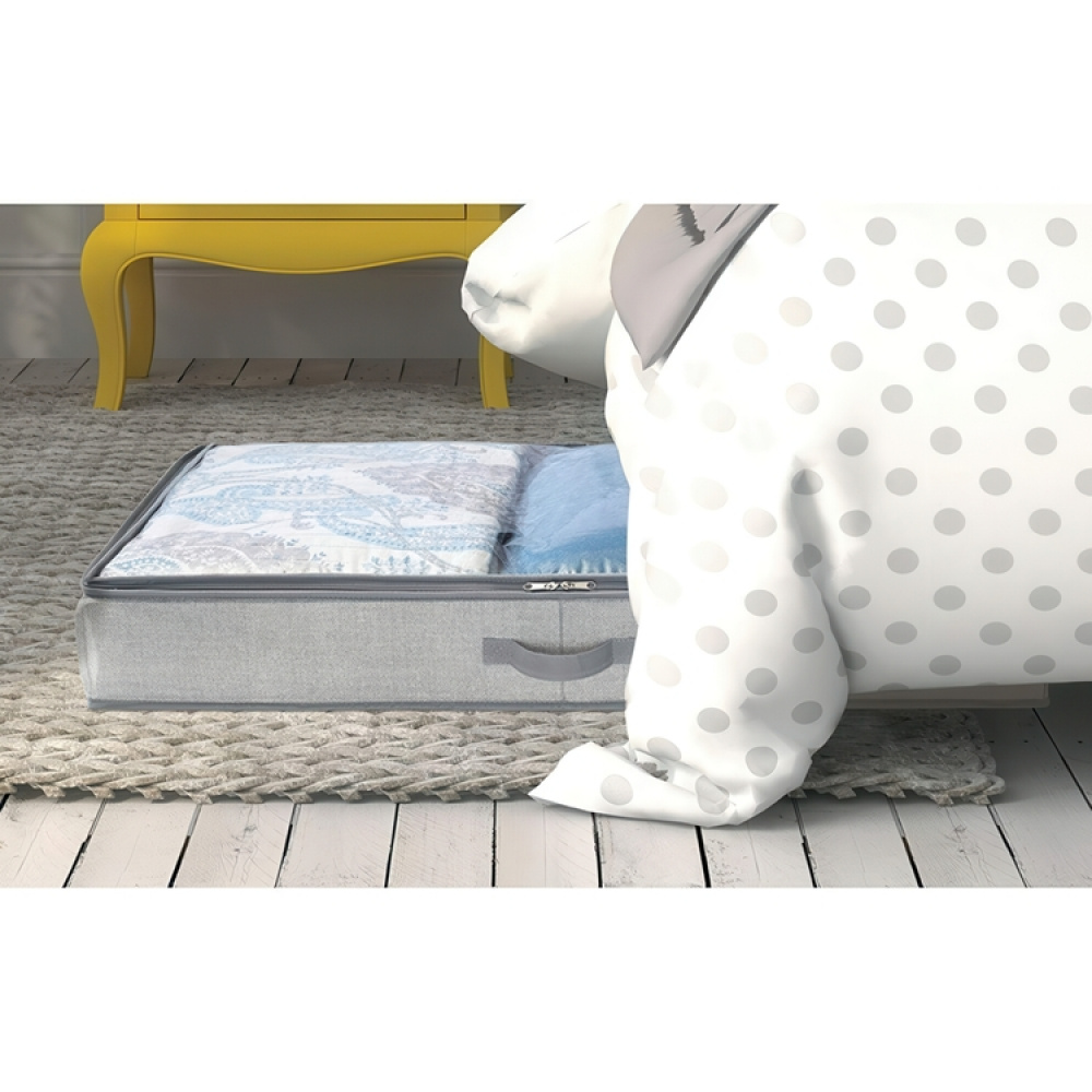 Box under-bed storage, ALDO, 91 x 53 x H 13 cm, Grey in the group Storage / Bedroom storage / Under bed storage at SmartaSaker.se (41841)