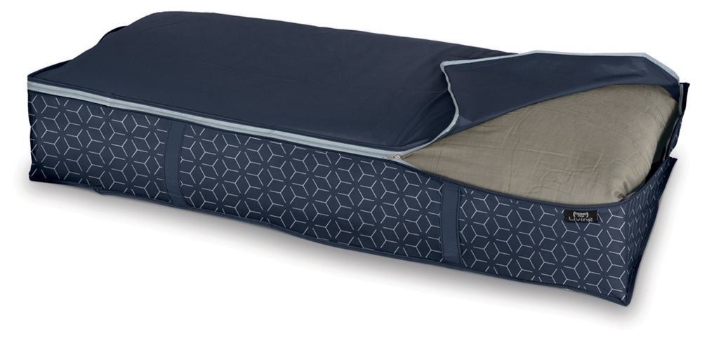 Box under-bed storage, soft, METRIK BLUE, 95 x 45 x H 18 cm, Blue in the group Storage / Bedroom storage / Under bed storage at SmartaSaker.se (41848)