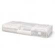 Box under-bed storage, Soft, MILKY WHITE, 45 x 103 x H16 cm, Transparent White Box under-bed storage, Soft, MILKY WHITE, 45 x 103 x H16 cm, Transparent White