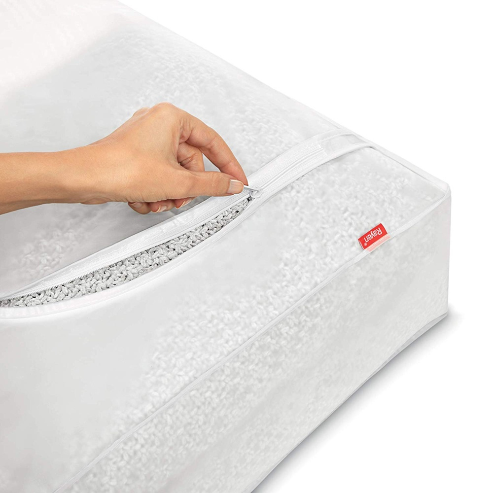 Box under-bed storage, Soft, MILKY WHITE, 45 x 103 x H16 cm, Transparent White in the group Storage / Bedroom storage / Under bed storage at SmartaSaker.se (41849)