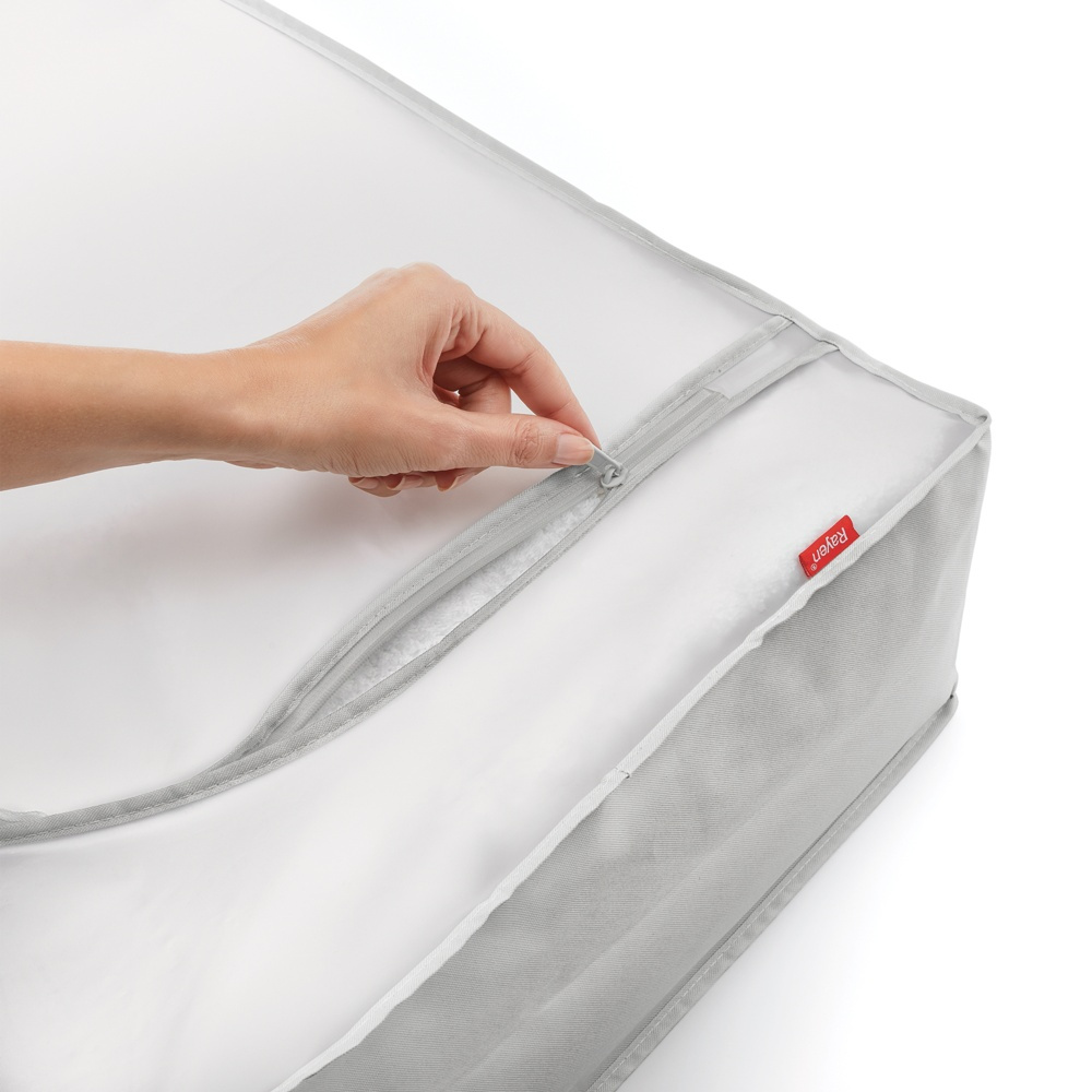Box under-bed storage, RAYEN PREMIUM, 45 x 103 x H 16 cm, Light grey in the group Storage / Bedroom storage / Under bed storage at SmartaSaker.se (41852)