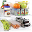 Storage tray, Wide and deep, RANGEMENT FRIGO XL, 37 x 22 x H 10 cm, Clear Storage tray, Wide and deep, RANGEMENT FRIGO XL, 37 x 22 x H 10 cm, Clear