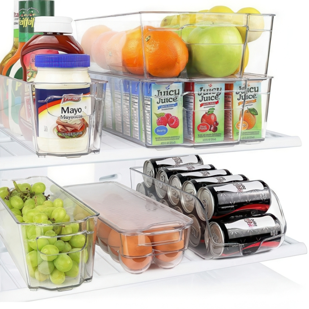 Storage tray, Wide and deep, RANGEMENT FRIGO XL, 37 x 22 x H 10 cm, Clear in the group Storage / Kitchen storage / Fridge storage at SmartaSaker.se (41861)