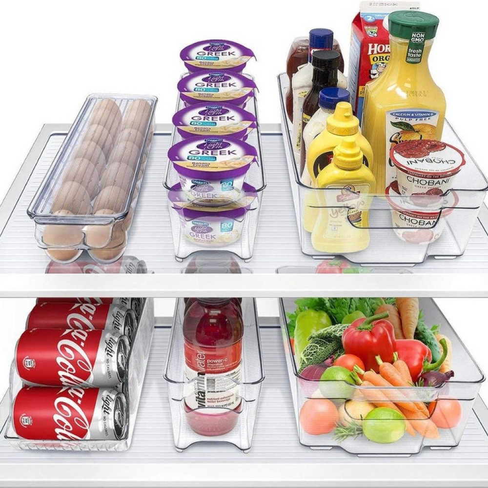 Storage tray, Wide and short, RANGEMENT FRIGO LARGE, 31 x 21 x H 9 cm, Clear in the group Storage / Kitchen storage / Fridge storage at SmartaSaker.se (41862)