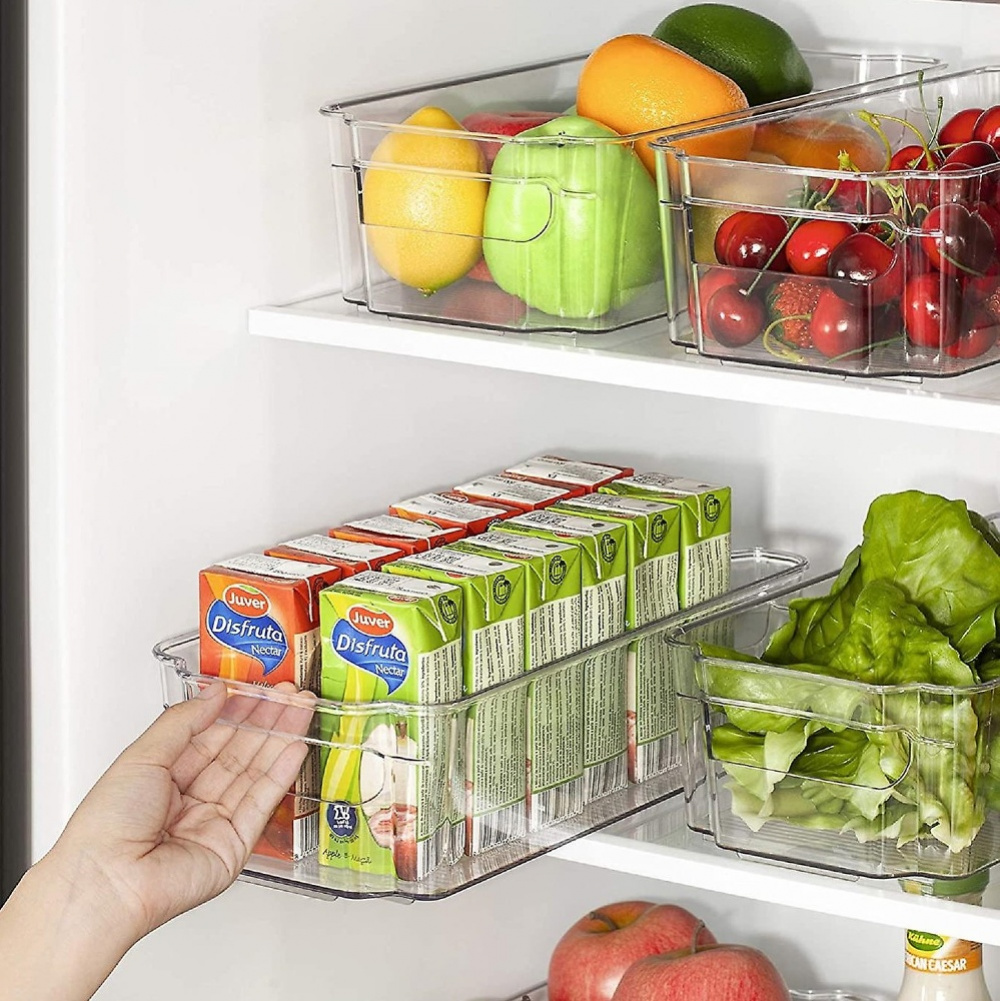 Storage tray, Wide and short, RANGEMENT FRIGO LARGE, 31 x 21 x H 9 cm, Clear in the group Storage / Kitchen storage / Fridge storage at SmartaSaker.se (41862)