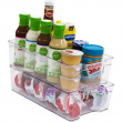 Storage tray, short, RANGEMENT FRIGO MEDIUM, 31 ,5 x 15,5 x H 9 cm, Clear
