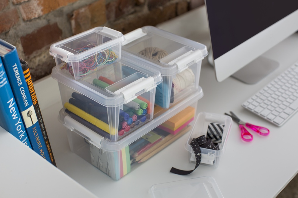 Box, Small, SMARTSTORE 5 HOME, 30 x 19 x H11cm, Clear / White in the group Storage / Storage boxes / SmartStore storage boxes at SmartaSaker.se (41868)