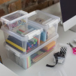 Box, Small, SMARTSTORE 5 HOME, 30 x 19 x H11cm, Clear / White Box, Small, SMARTSTORE 5 HOME, 30 x 19 x H11cm, Clear / White