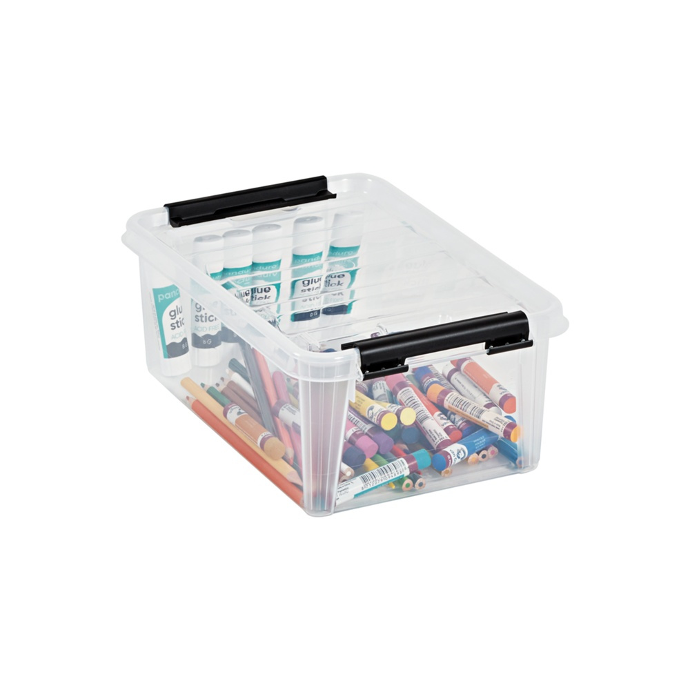 Box, Small, SMARTSTORE 4L, CLASSIC, 30 x 19 x H11cm, Clear / Black in the group Storage / Storage boxes / SmartStore storage boxes at SmartaSaker.se (41869)