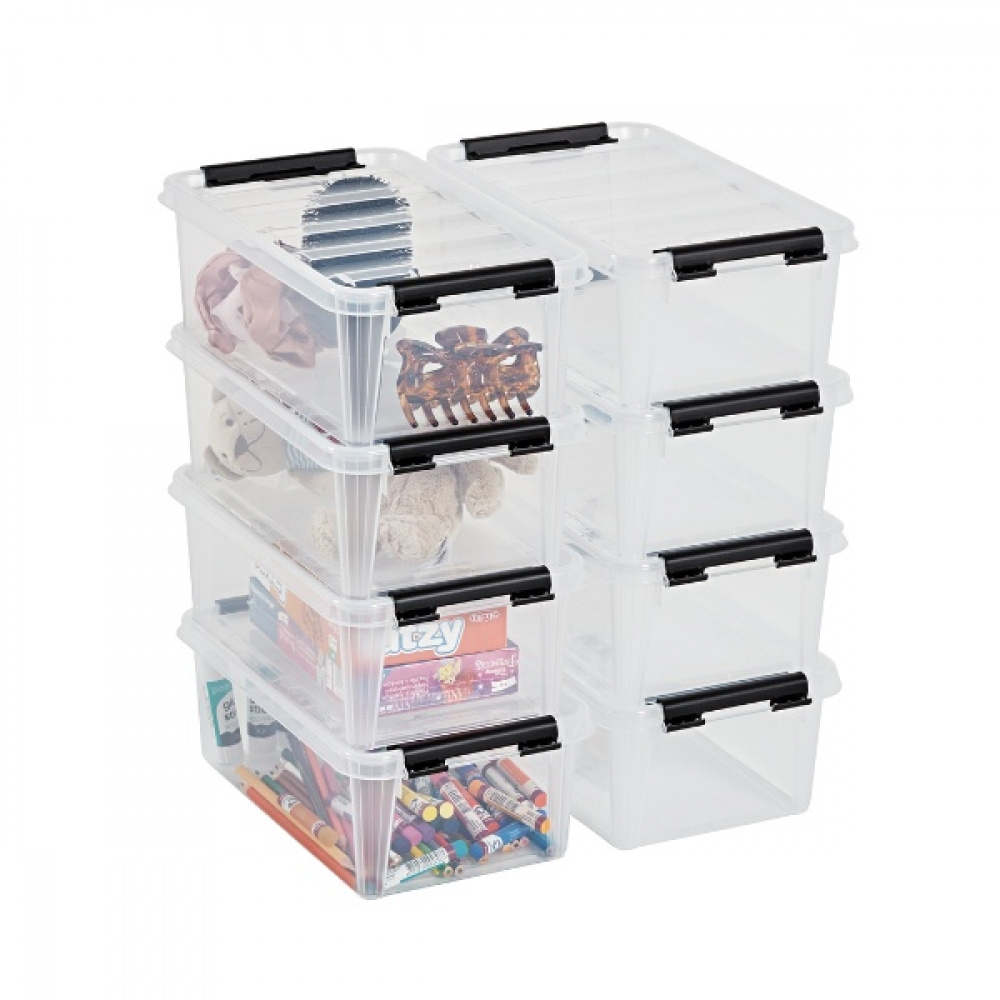 Box, Small, SMARTSTORE 4L, CLASSIC, 30 x 19 x H11cm, Clear / Black in the group Storage / Storage boxes / SmartStore storage boxes at SmartaSaker.se (41869)