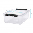 Storage Box, SMARTSTORE 20L, CLASSIC, 50 x 39 x H 18 cm Transparent / Black Storage Box, SMARTSTORE 20L, CLASSIC, 50 x 39 x H 18 cm Transparent / Black