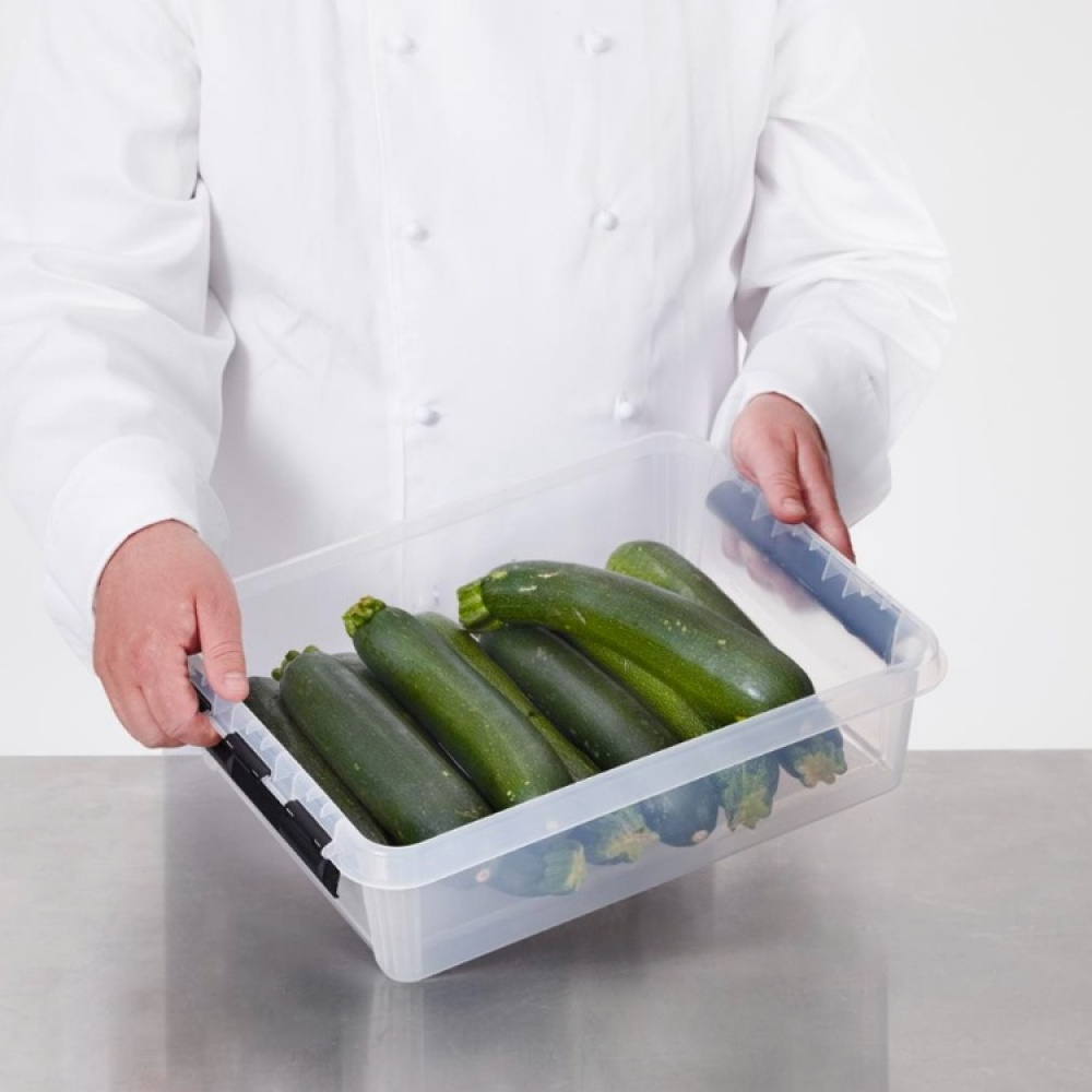 Storage Box, SMARTSTORE 7,5L, CLASSIC, 40 x 30 x H11 cm, Clear /Black in the group Storage / Popular brands / SmartStore at SmartaSaker.se (41872)