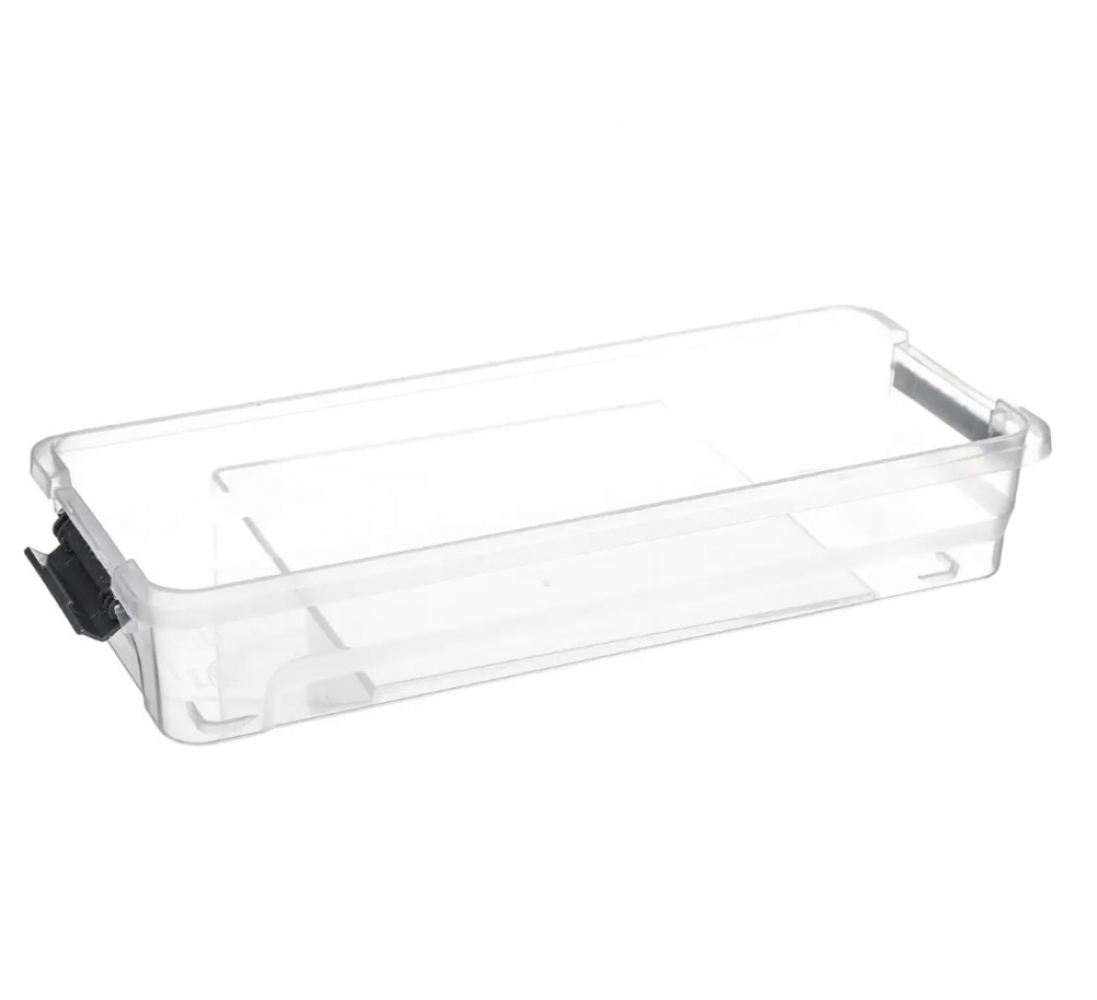 Sorting box, Oblong, with 6 inserts, EZY SORT IT, 35 x 15.5 x H 7 cm, Transparent / Grey in the group Storage / Storage boxes at SmartaSaker.se (41873)
