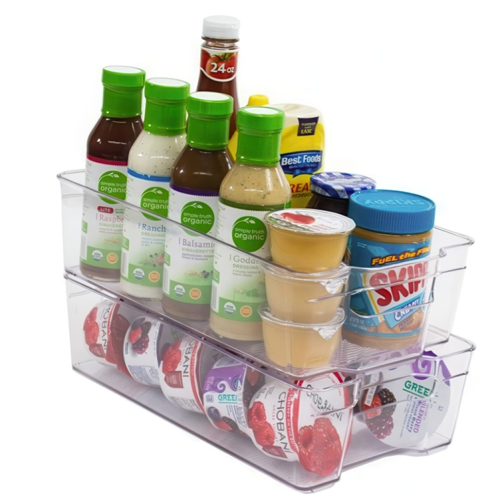 Storage tray, Slim, RANGEMENT FRIGO SMALL, 37 x 11 x H 10 cm, Clear in the group Storage / Kitchen storage / Fridge storage at SmartaSaker.se (41874)