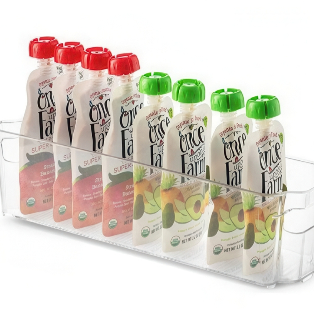 Storage tray, Slim, RANGEMENT FRIGO SMALL, 37 x 11 x H 10 cm, Clear in the group Storage / Kitchen storage / Fridge storage at SmartaSaker.se (41874)