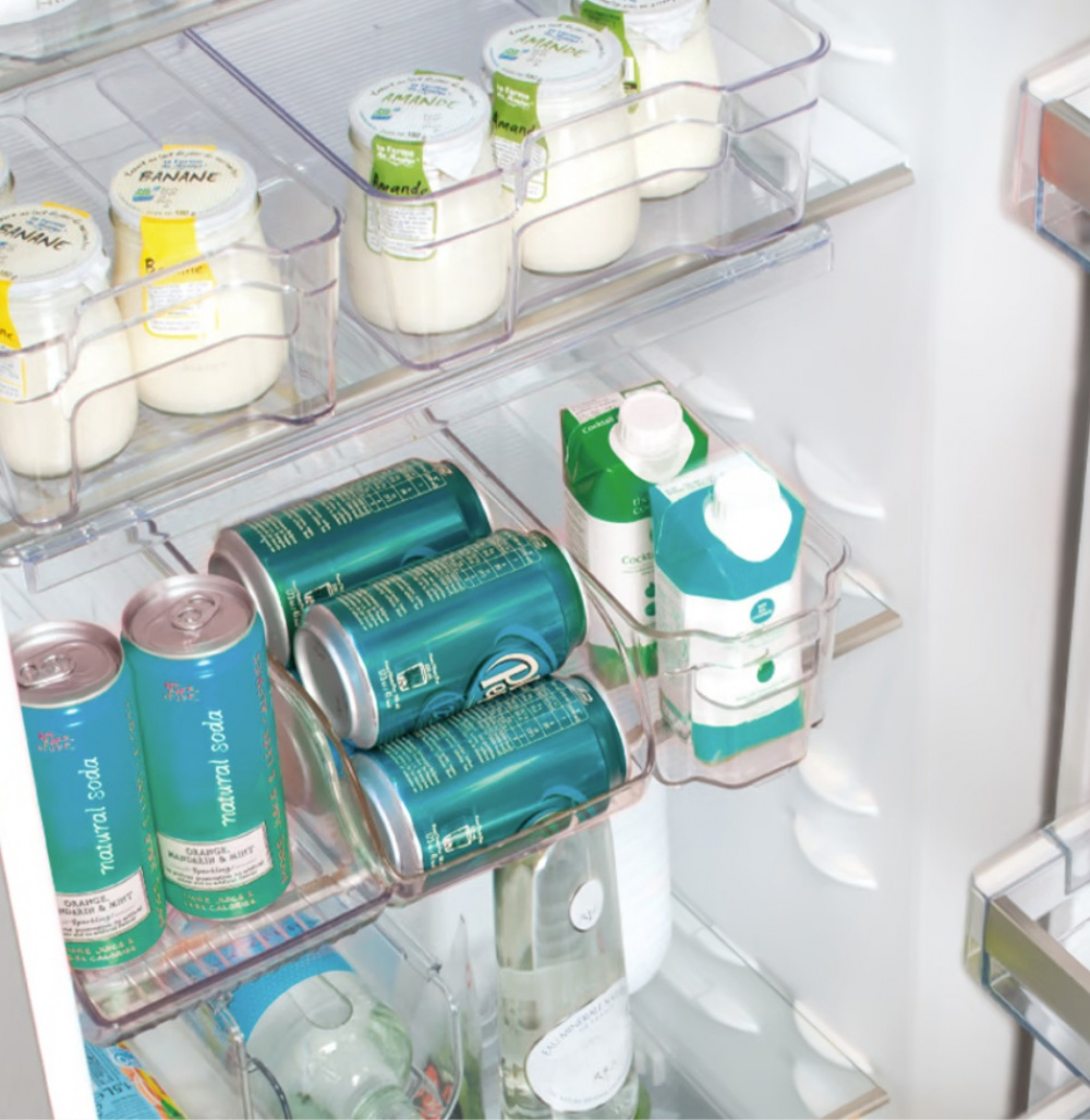 Storage tray, Slim, RANGEMENT FRIGO SMALL, 37 x 11 x H 10 cm, Clear in the group Storage / Kitchen storage / Fridge storage at SmartaSaker.se (41874)