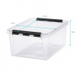 Box, SMARTSTORE 14 L, CLASSIC, 40 x 30 x H18 cm, Clear / Black Box, SMARTSTORE 14 L, CLASSIC, 40 x 30 x H18 cm, Clear / Black