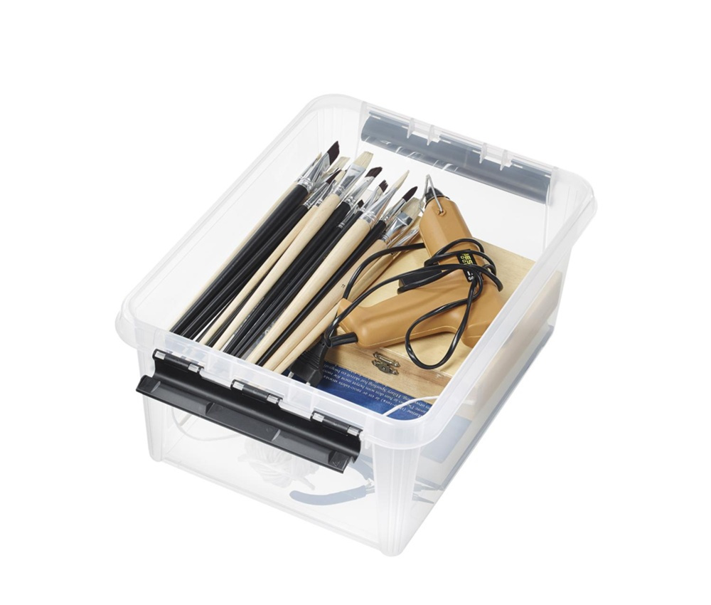 Box, SMARTSTORE 14 L, CLASSIC, 40 x 30 x H18 cm, Clear / Black in the group Storage / Storage boxes / SmartStore storage boxes at SmartaSaker.se (41875)