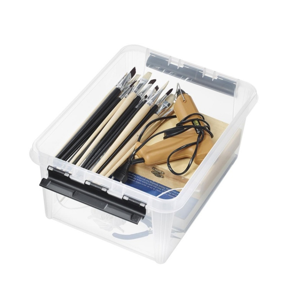 Box, SMARTSTORE 14 L, CLASSIC, 40 x 30 x H18 cm, Clear / Black in the group Storage / Storage boxes / SmartStore storage boxes at SmartaSaker.se (41875)