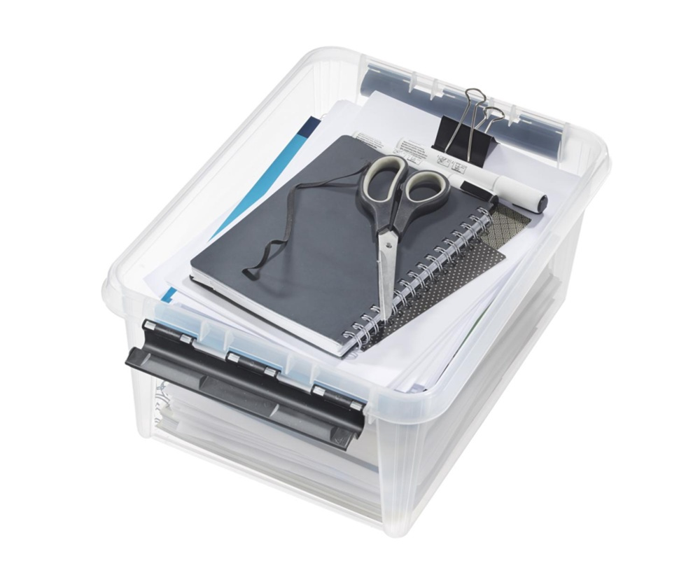 Box, SMARTSTORE 14 L, CLASSIC, 40 x 30 x H18 cm, Clear / Black in the group Storage / Storage boxes / SmartStore storage boxes at SmartaSaker.se (41875)