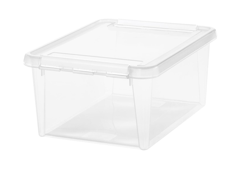 Box, SMARTSTORE 14L HOME, 40 x 30 x H18 cm, Clear / White in the group Storage / Storage boxes / SmartStore storage boxes at SmartaSaker.se (41876)