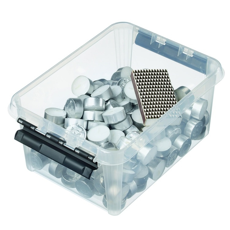 Storage Box, SMARTSTORE 8L, CLASSIC, 34 x 25 x H16 cm, Clear / Black in the group Storage / Storage boxes / SmartStore storage boxes at SmartaSaker.se (41878)