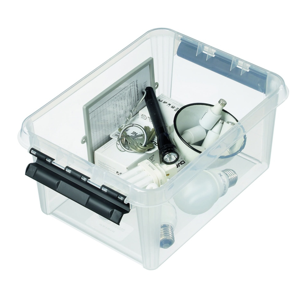 Storage Box, SMARTSTORE 8L, CLASSIC, 34 x 25 x H16 cm, Clear / Black in the group Storage / Storage boxes / SmartStore storage boxes at SmartaSaker.se (41878)