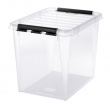 Box, Large, SMARTSTORE 52L, CLASSIC, 50 x 39 x H 41 cm, Transparent / Black Box, Large, SMARTSTORE 52L, CLASSIC, 50 x 39 x H 41 cm, Transparent / Black