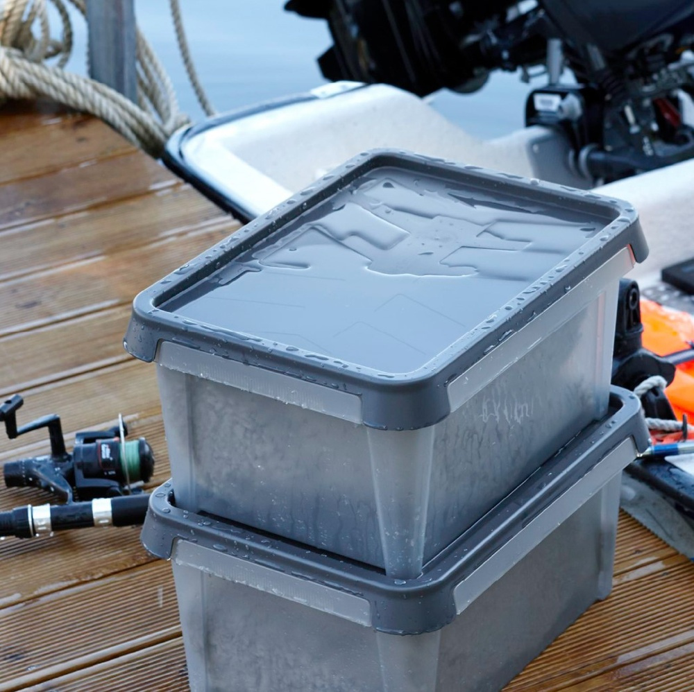 Storage Box, Waterproof, SMARTSTORE 13L DRY, 40 x 30 x H19cm, Grey in the group Storage / Storage boxes / SmartStore storage boxes at SmartaSaker.se (41882)