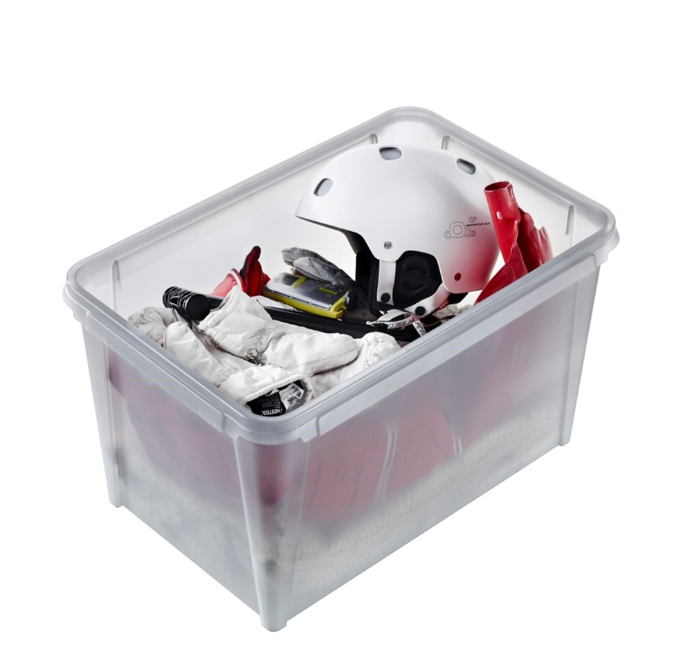 Storage Box, Waterproof, SMARTSTORE 55L DRY, 60 x 40 x H 35 cm, Grey in the group Storage / Storage boxes at SmartaSaker.se (41884)