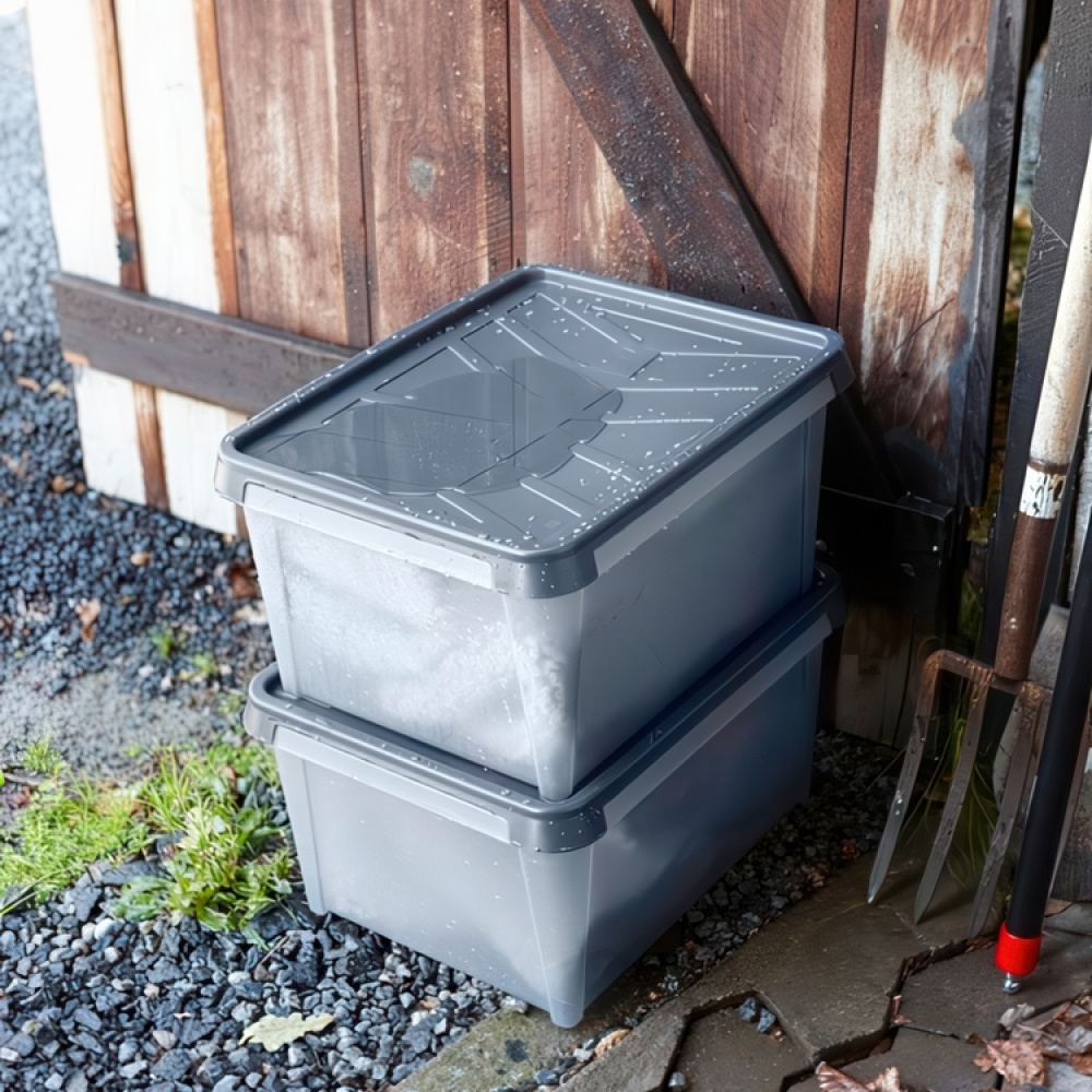 Storage Box, Waterproof, SMARTSTORE 55L DRY, 60 x 40 x H 35 cm, Grey in the group Storage / Storage boxes at SmartaSaker.se (41884)