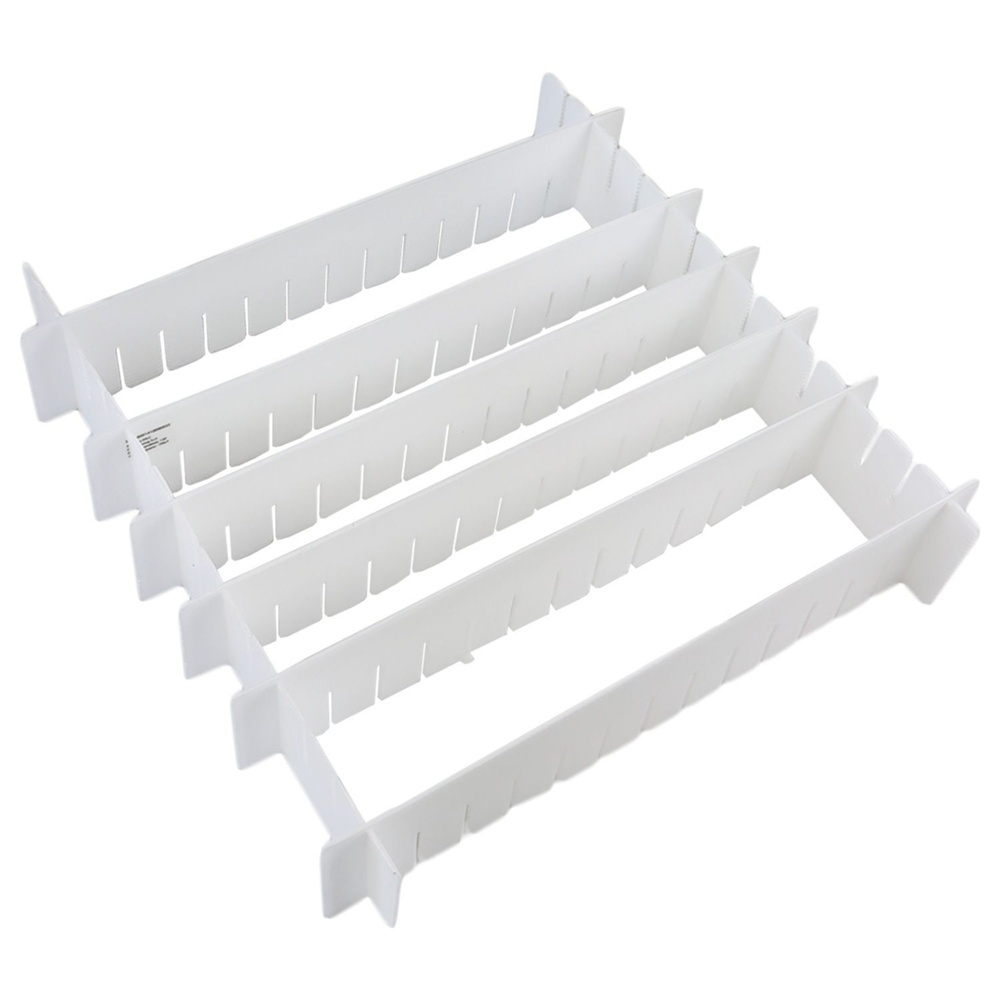 Drawer divider, Set of 8, DIVIDER ORGANIZER, 40 x H 8 cm, White in the group Storage / Wardrobe storage / Sorting boxes at SmartaSaker.se (41887)
