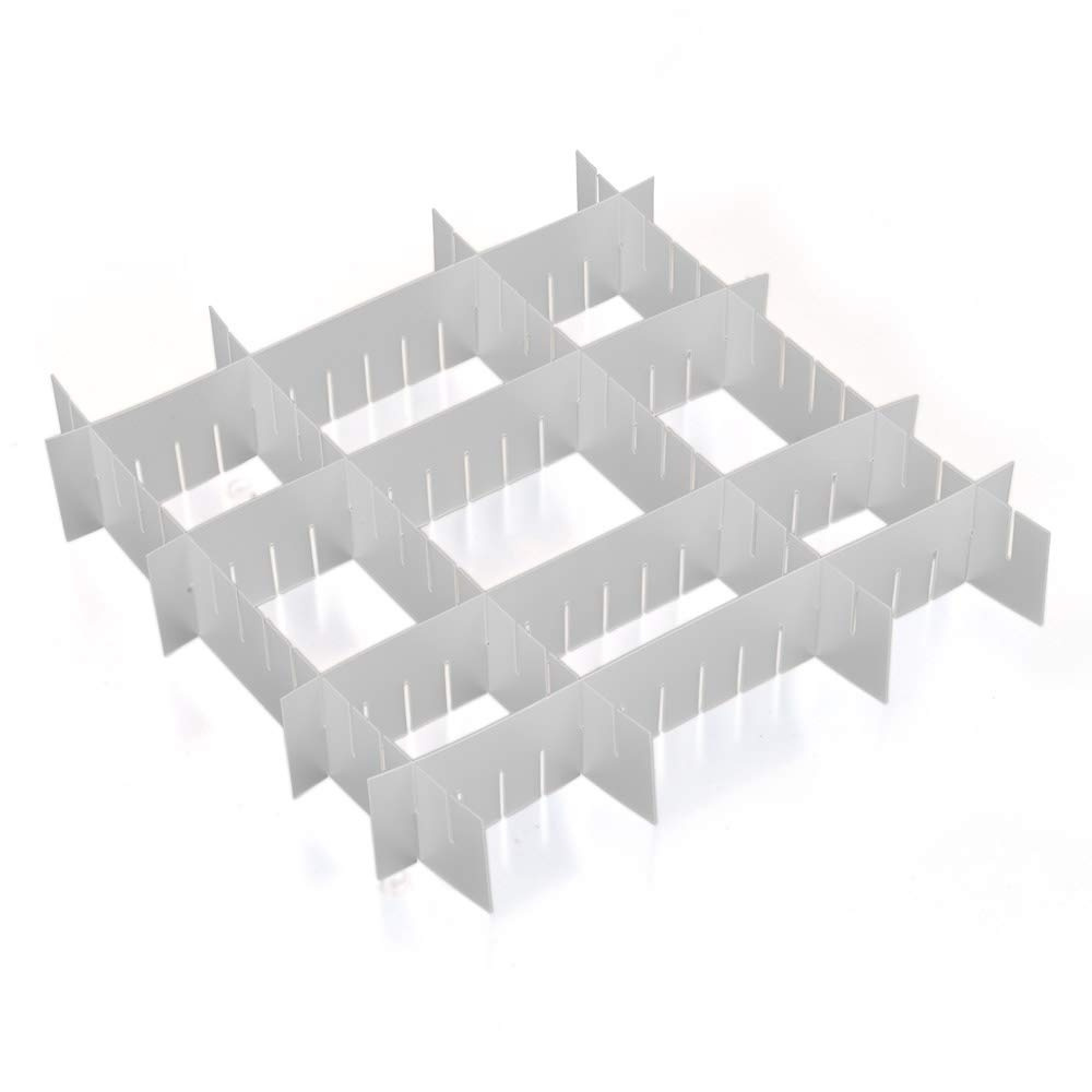 Drawer divider, Set of 8, DIVIDER ORGANIZER, 40 x H 8 cm, Transparent White in the group Storage / Wardrobe storage / Sorting boxes at SmartaSaker.se (41888)