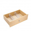 Adjustable drawer dividers, High, Set of 2, 33,7 - 51,4 x H 10,2 cm, Transparent