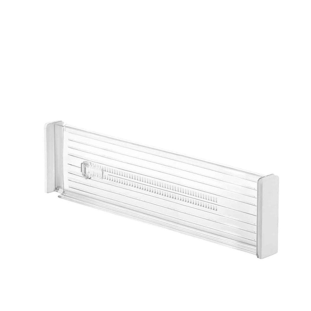 Adjustable drawer dividers, High, Set of 2, 33,7 - 51,4 x H 10,2 cm, Transparent in the group Storage / Kitchen storage / Kitchen cabinet organizers at SmartaSaker.se (41890)