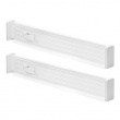 Adjustable drawer dividers, Low, Set of 2, LOCKS IN PLACE, 35 - 53 x H 6 cm, White