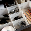 Drawer dividers, Set of 6, FREE DRAWER ORGANISER, 44 x H 10 cm. White Drawer dividers, Set of 6, FREE DRAWER ORGANISER, 44 x H 10 cm. White