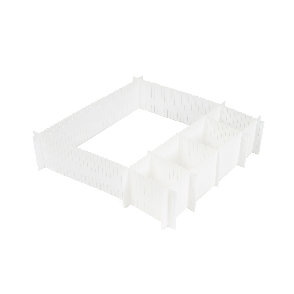 Drawer dividers, Set of 6, FREE DRAWER ORGANISER, 44 x H 10 cm. White in the group Storage / Wardrobe storage / Sorting boxes at SmartaSaker.se (41892)
