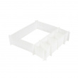Drawer dividers, Set of 6, FREE DRAWER ORGANISER, 44 x H 10 cm. White Drawer dividers, Set of 6, FREE DRAWER ORGANISER, 44 x H 10 cm. White