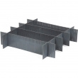 Drawer dividers, Set of 6, FREE DRAWER ORGANISER, 44 x H 10 cm, Grey Drawer dividers, Set of 6, FREE DRAWER ORGANISER, 44 x H 10 cm, Grey