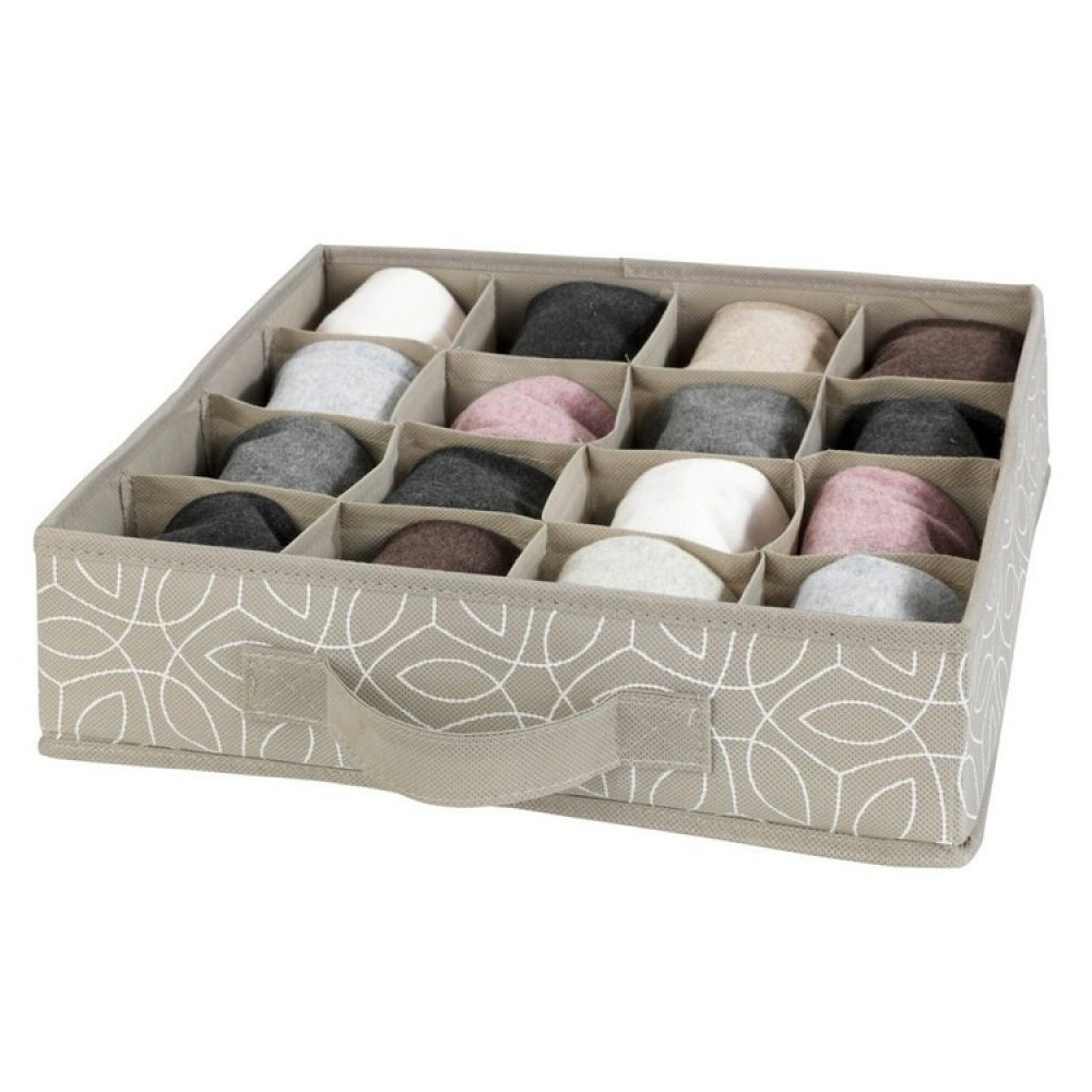Drawer Organizer 16 compartments, BALANCE, 31 x 31 x H8,5 cm, Beige in the group Storage / Wardrobe storage / Sorting boxes at SmartaSaker.se (41904)
