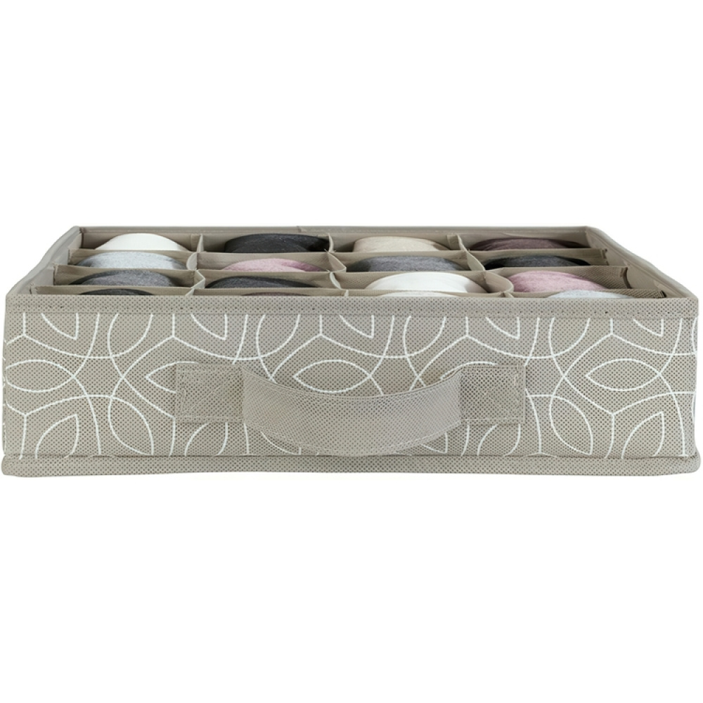 Drawer Organizer 16 compartments, BALANCE, 31 x 31 x H8,5 cm, Beige in the group Storage / Wardrobe storage / Sorting boxes at SmartaSaker.se (41904)