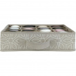 Drawer Organizer 16 compartments, BALANCE, 31 x 31 x H8,5 cm, Beige